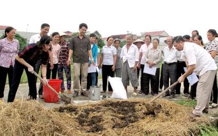 Hội nghị tập huấn kỹ thuật xử lý rơm rạ thành phân bón hữu cơ